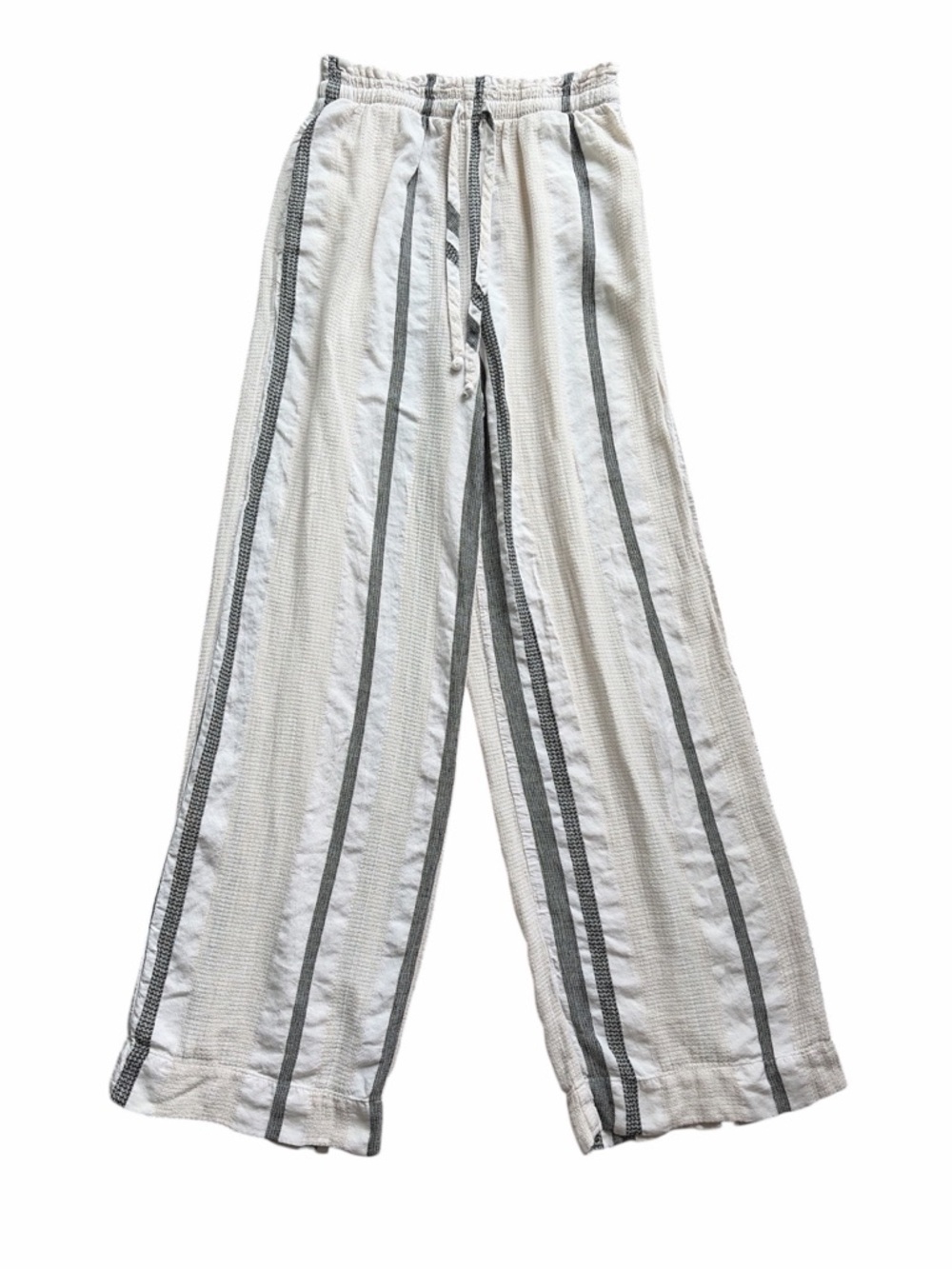 Cloth & Stone Drawstring Wide Leg Stripe Pants Size Small